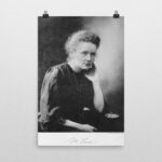 Marie Curie Portrait Poster